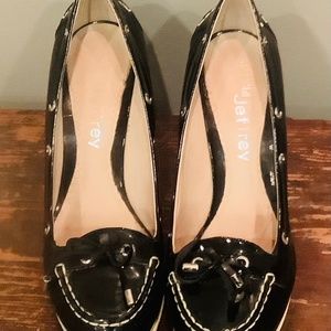 Sherry Jeffery wedges patent leather